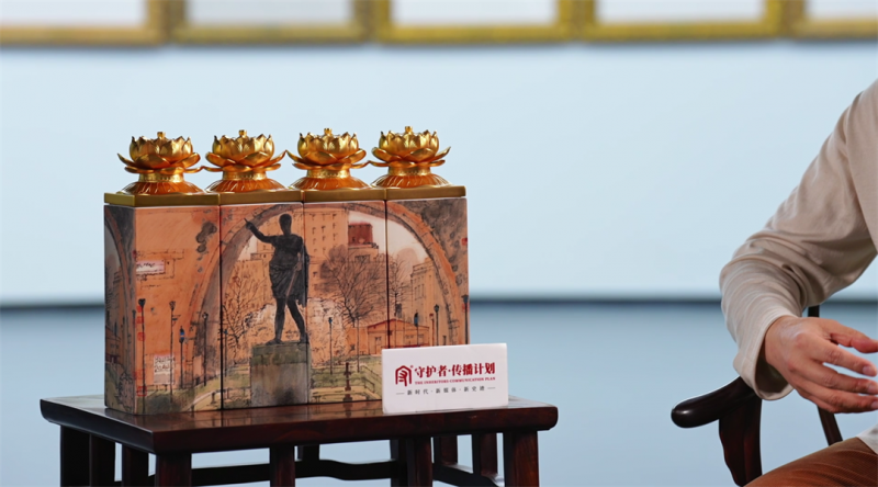 瓷酒画相融，卢禹舜四幅画作酿出“一带一路”文明馨香